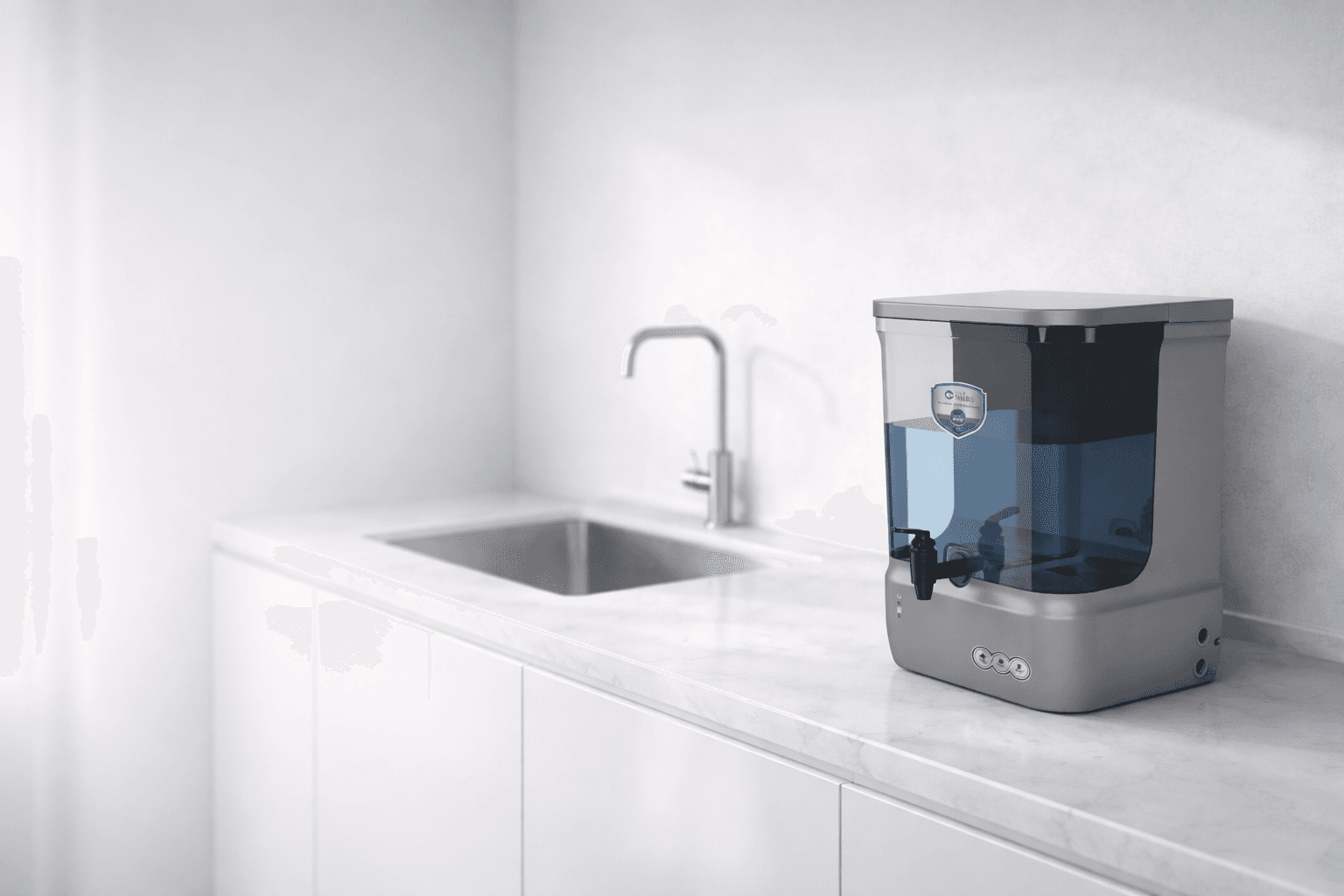 Advanced under-sink water filtration system by Fusion Water Tech